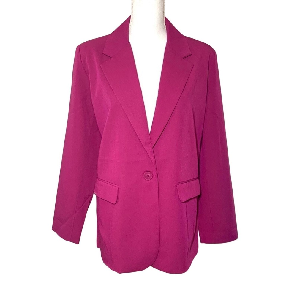 NWT Band of the Free Pink Boyfriend Blazer Women Oversized Small